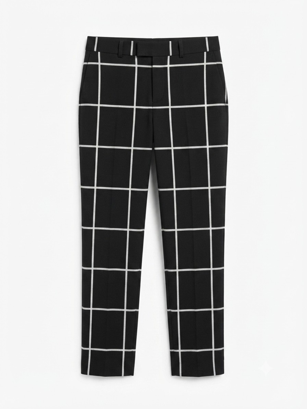 Ralph Lauren Black Windowpane Trousers